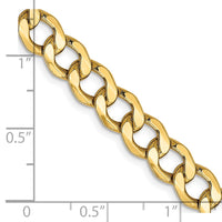 Thumbnail for 14k 7mm Semi-Solid Curb Chain