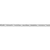 Thumbnail for 14k WG 2.5mm Semi-Solid Figaro Chain