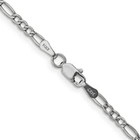 Thumbnail for 14k WG 2.5mm Semi-Solid Figaro Chain
