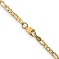 Thumbnail for 14k 2.5mm Semi-Solid Figaro Chain