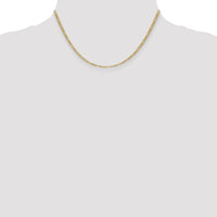 Thumbnail for 14k 2.5mm Semi-Solid Figaro Chain