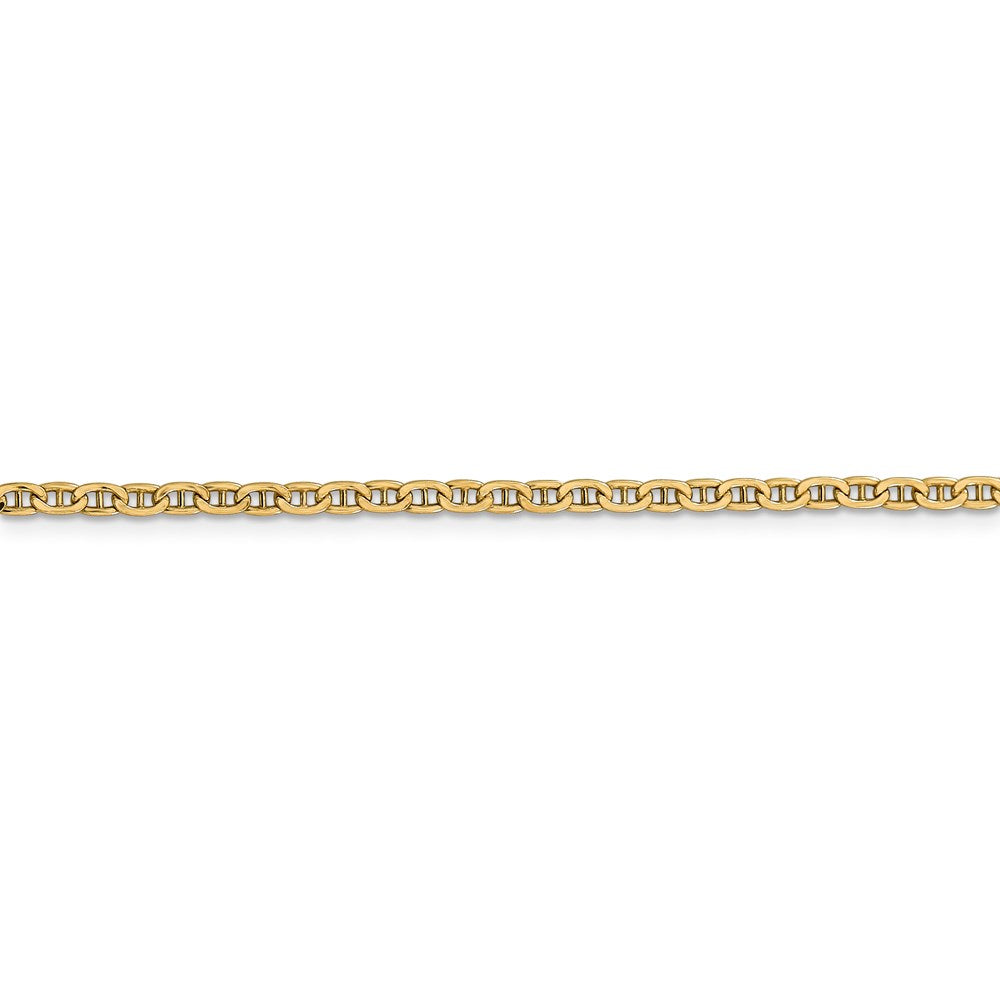 14k 2.4mm Semi-Solid Anchor Chain