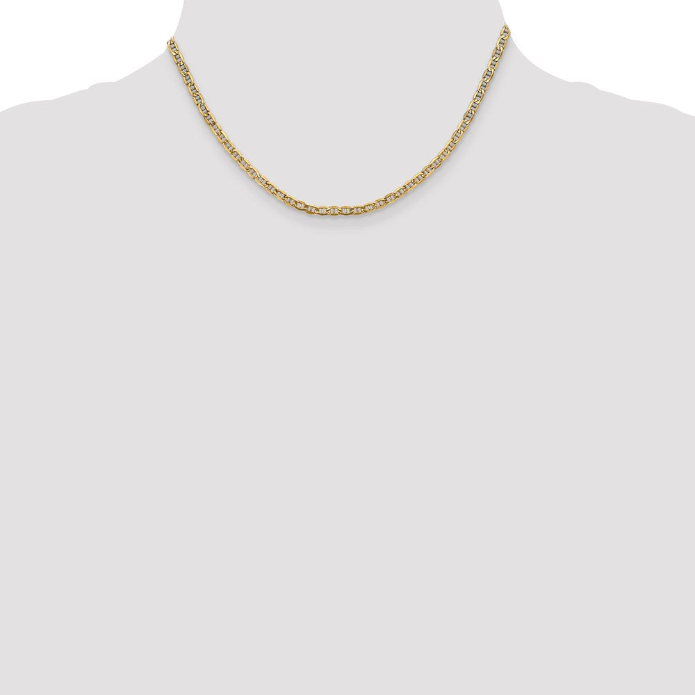 14k 3.2mm Semi-Solid Anchor Chain