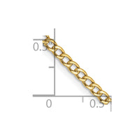 Thumbnail for 14k 2.5mm Semi-Solid Curb Chain