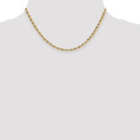 Thumbnail for 14ky 3.0mm Semi-Solid Rope Chain