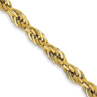 Thumbnail for 14ky 3.0mm Semi-Solid Rope Chain