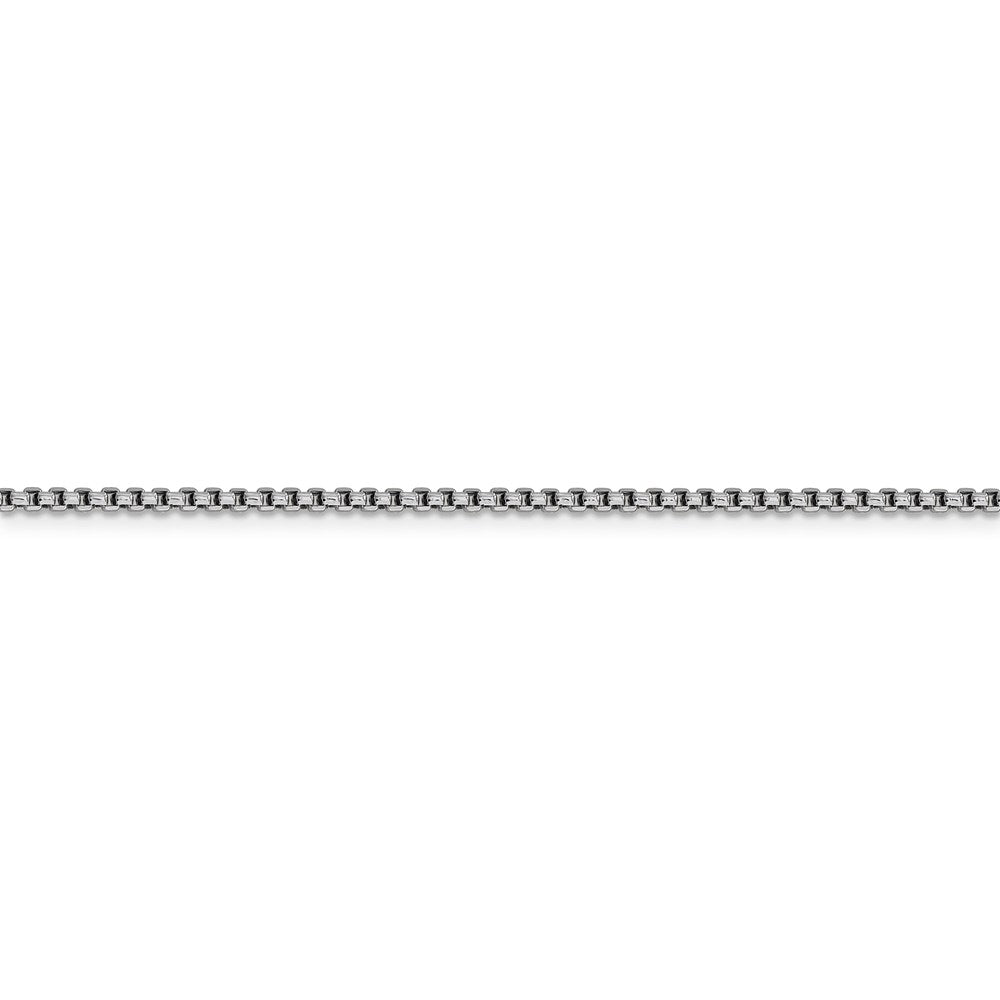 14k WG 1.75mm Semi-Solid Round Box Chain