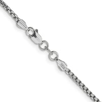 Thumbnail for 14k WG 1.75mm Semi-Solid Round Box Chain