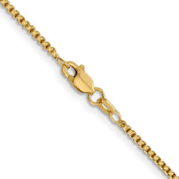 Thumbnail for 14k 1.5mm Semi-Solid Round Box Chain