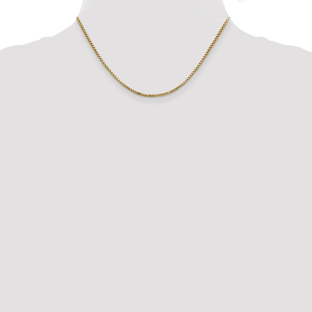 14k 1.75mm Semi-Solid Round Box Chain
