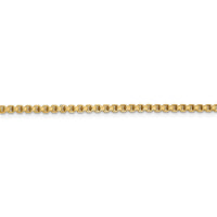Thumbnail for 14k 2.45mm Semi-Solid Round Box Chain