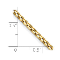 Thumbnail for 14k 2.45mm Semi-Solid Round Box Chain