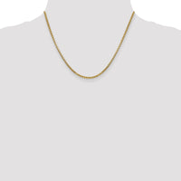 Thumbnail for 14k 2.45mm Semi-Solid Round Box Chain