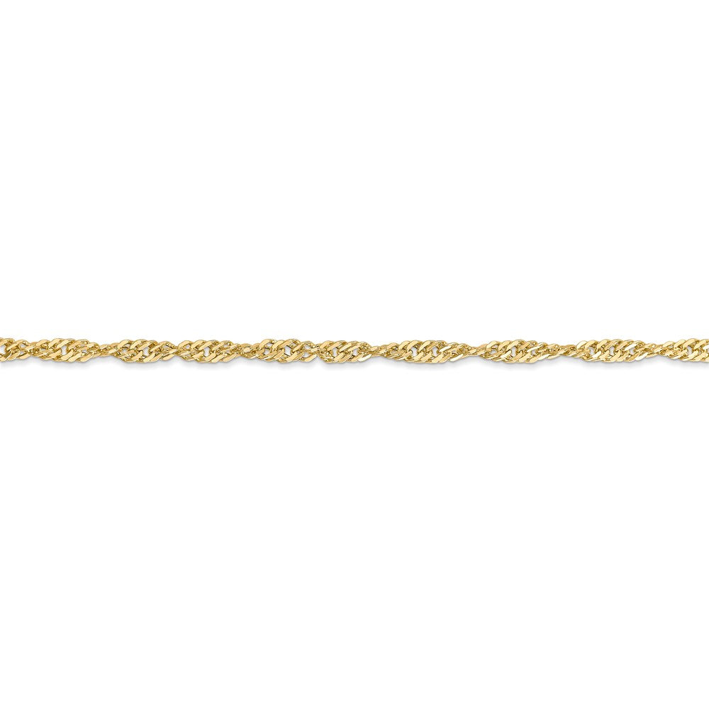14k 2.75mm Lightweight Singapore Chain