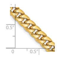 Thumbnail for 14k 6mm Semi-Solid Miami Cuban Chain