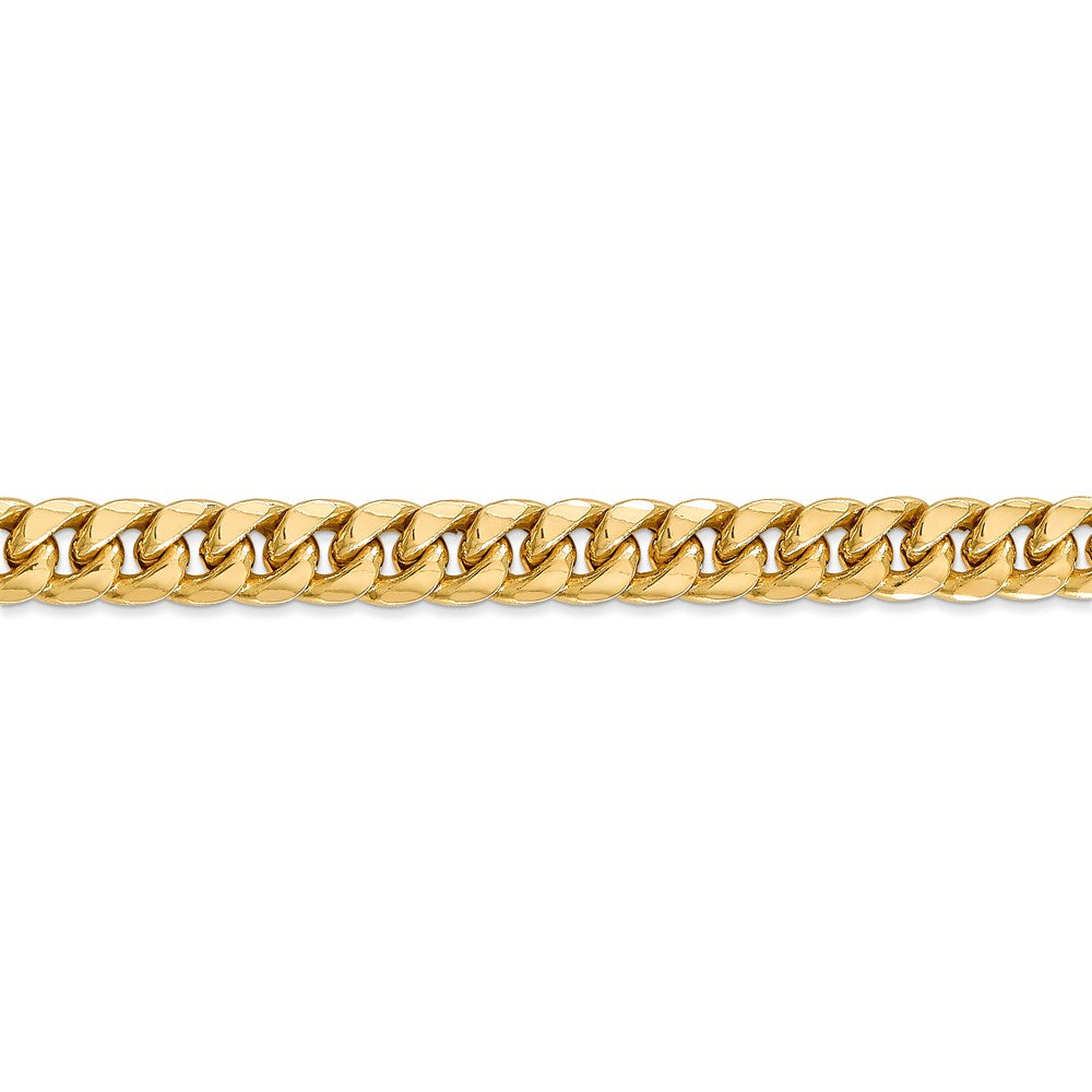 14k 6.75mm Semi-Solid Miami Cuban Chain