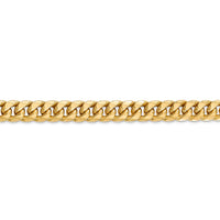 Thumbnail for 14k 6.75mm Semi-Solid Miami Cuban Chain