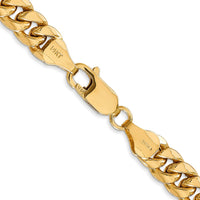Thumbnail for 14k 6.75mm Semi-Solid Miami Cuban Chain