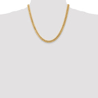 Thumbnail for 14k 6.75mm Semi-Solid Miami Cuban Chain
