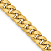 Thumbnail for 14k 7.3mm Semi-Solid Miami Cuban Chain