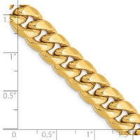 Thumbnail for 14k 9.3mm Semi-Solid Miami Cuban Chain