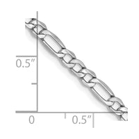 Thumbnail for 14k WG 3.5mm Semi-Solid Figaro Chain