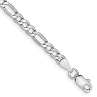 Thumbnail for 14k WG 3.5mm Semi-Solid Figaro Chain
