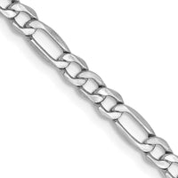 Thumbnail for 14k WG 3.5mm Semi-Solid Figaro Chain