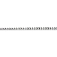 Thumbnail for 14k WG 2.45mm Semi-Solid Round Box Chain