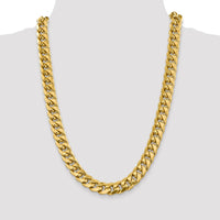 Thumbnail for 14k 12.6mm Semi-Solid Miami Cuban Chain