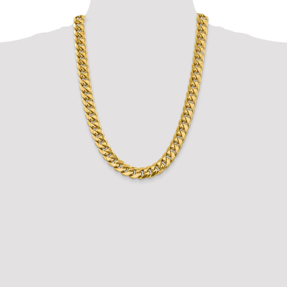 14k 12.6mm Semi-Solid Miami Cuban Chain