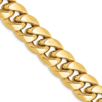 Thumbnail for 14k 12.6mm Semi-Solid Miami Cuban Chain