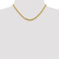 Thumbnail for 14ky 4.25mm Semi-Solid Rope Chain