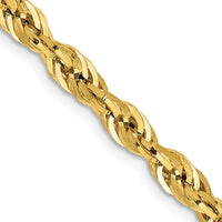 Thumbnail for 14ky 4.25mm Semi-Solid Rope Chain
