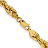 Thumbnail for 14ky 5.4mm Semi-Solid Rope Chain