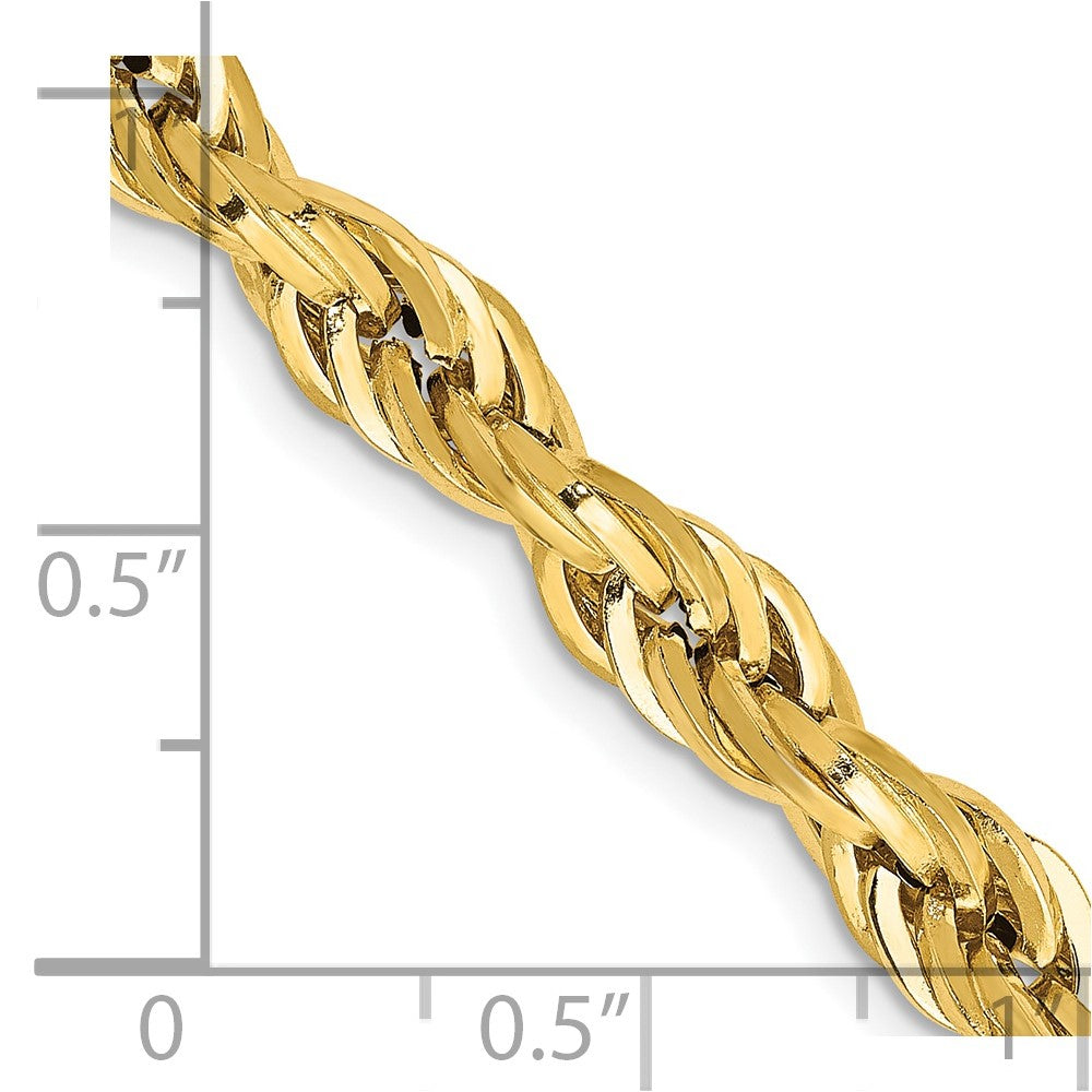 14ky 5.4mm Semi-Solid Rope Chain