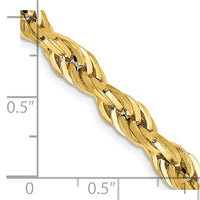 Thumbnail for 14ky 5.4mm Semi-Solid Rope Chain