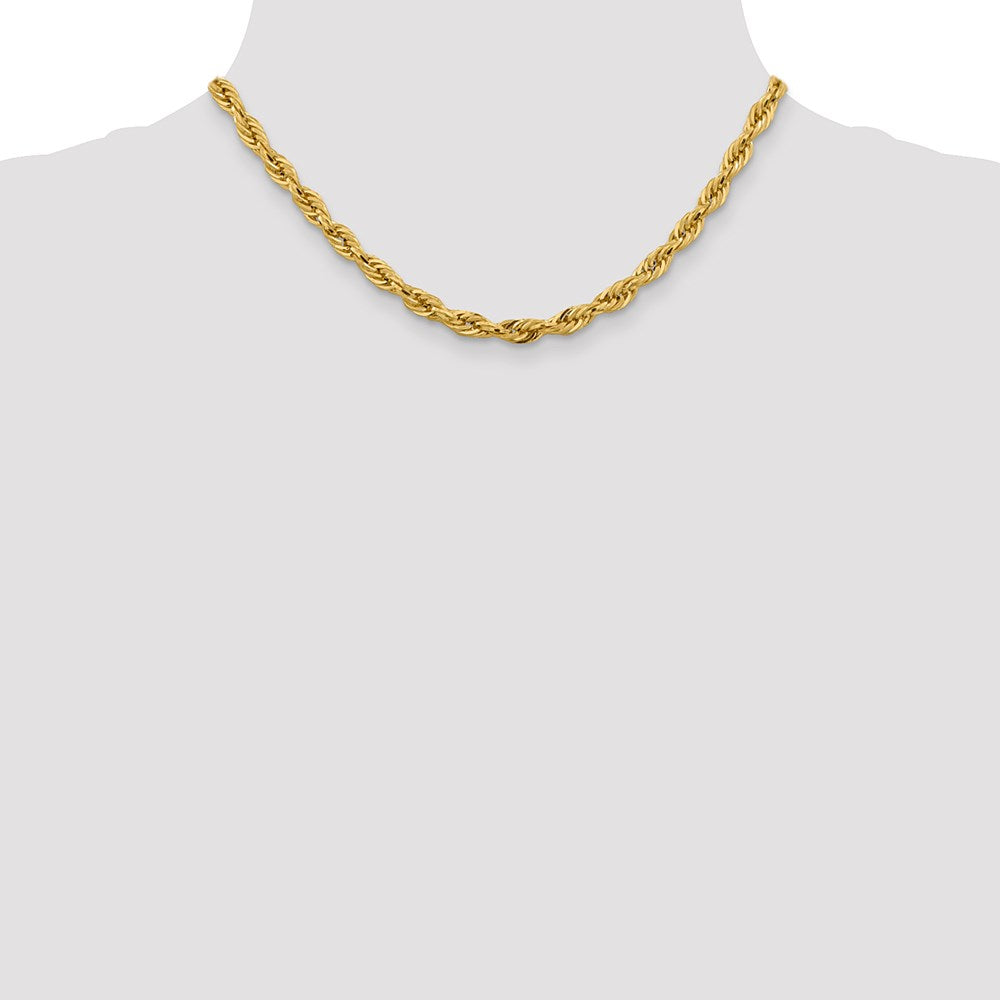 14ky 5.4mm Semi-Solid Rope Chain