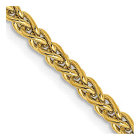 Thumbnail for 14k 2.75mm Semi-solid Wheat Chain