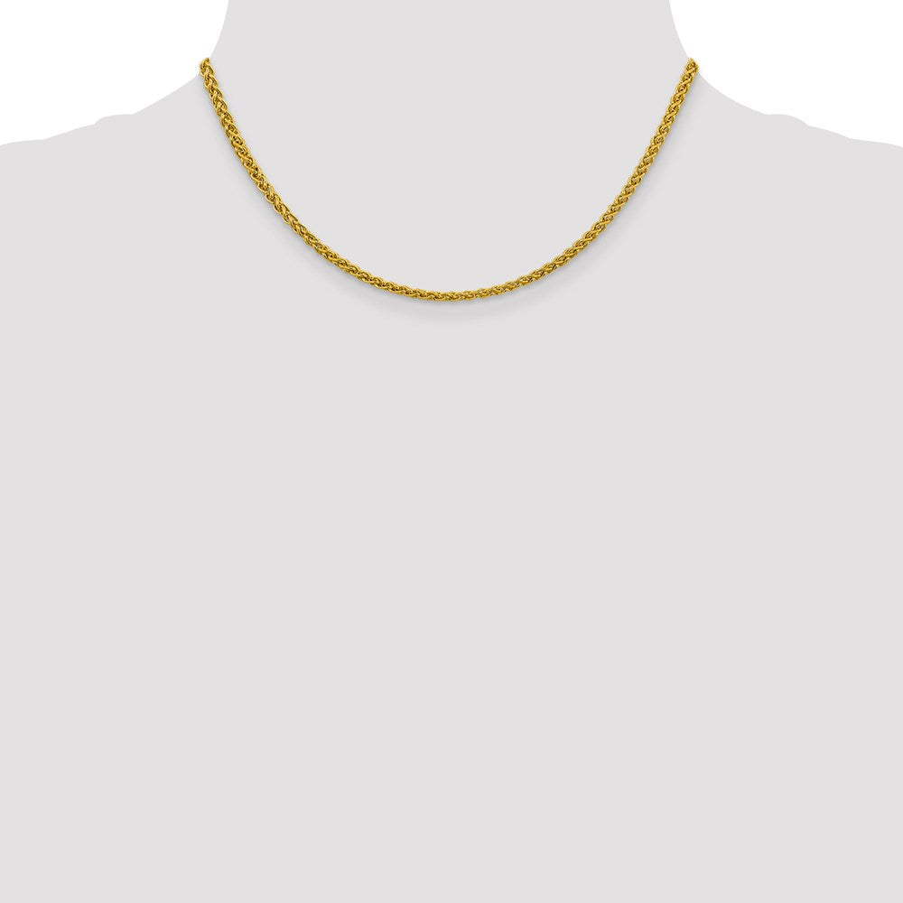 14k 3.45mm Semi-solid Wheat Chain