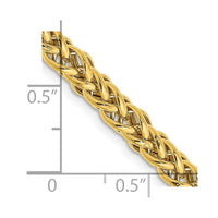 Thumbnail for 14k 4.65mm Semi-solid 3-Wire Wheat Chain