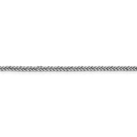 Thumbnail for 14k WG 2.35mm Semi-solid 3-Wire Wheat Chain