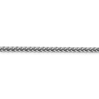 Thumbnail for 14k WG 4.3mm Semi-solid 3-Wire Wheat Chain