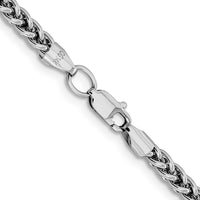 Thumbnail for 14k WG 4.3mm Semi-solid 3-Wire Wheat Chain