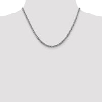 Thumbnail for 14k WG 4.3mm Semi-solid 3-Wire Wheat Chain