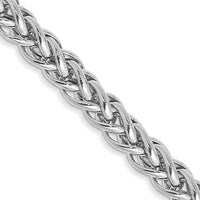 Thumbnail for 14k WG 4.3mm Semi-solid 3-Wire Wheat Chain