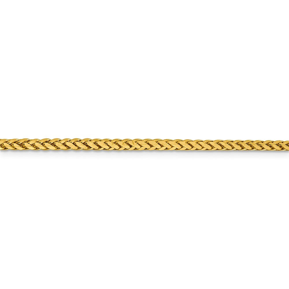 14k 2.5mm Semi-solid D/C Wheat Chain