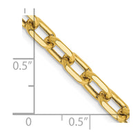 Thumbnail for 14k 4.9mm Semi-solid D/C Open Link Cable Chain