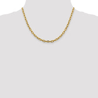Thumbnail for 14k 4.9mm Semi-solid D/C Open Link Cable Chain