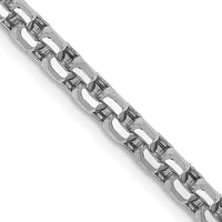 Thumbnail for 14k WG 3.6mm Semi-Solid Round Box Chain